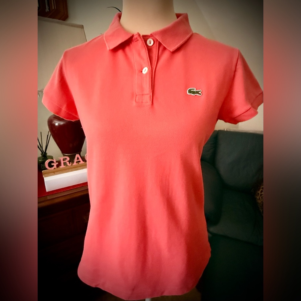 Lacoste Pink Polo Shirt